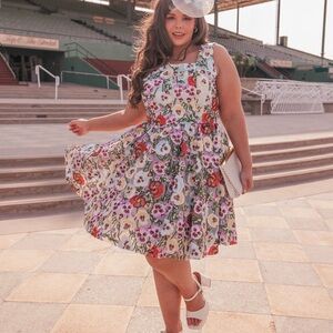 JessaKae Ava Dress Floral Sleeveless Garden Party- New with Tags / Never Worn